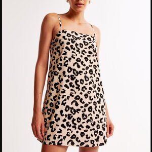 Leopard Print Trapeze Skort, XL